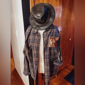 Upcycled quilted patchwork flannels